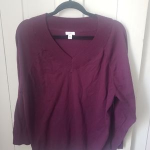 J.Jill fine gauge v neck XL